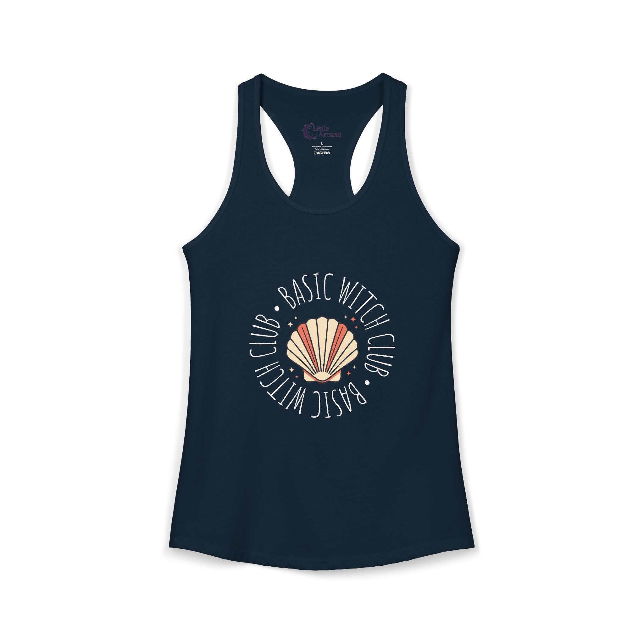 BASIC WITCH CLUB Sea Shell Emblem — Women's Racerback Tank