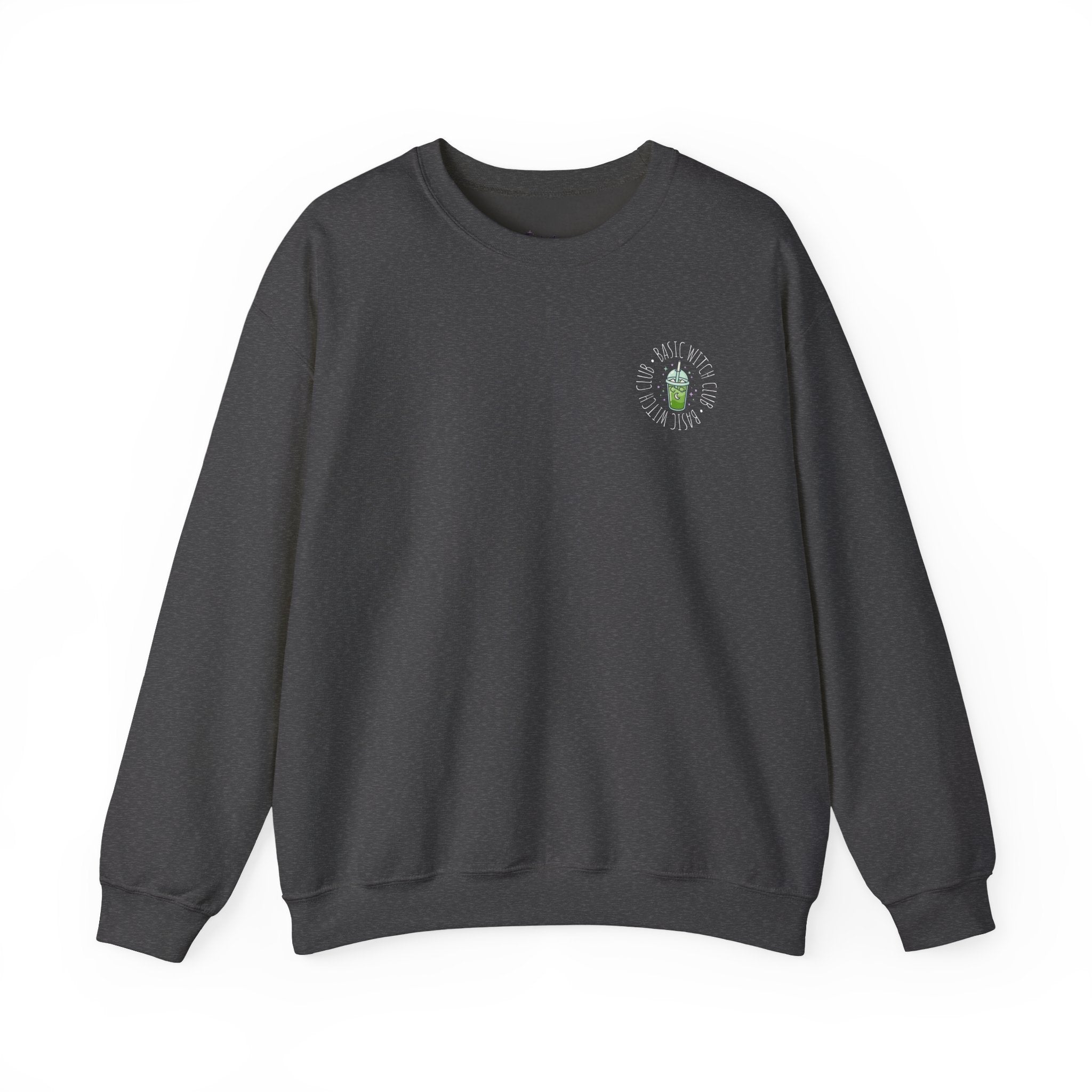 BASIC WITCH CLUB Matcha Emblem —  Crewneck Sweatshirt