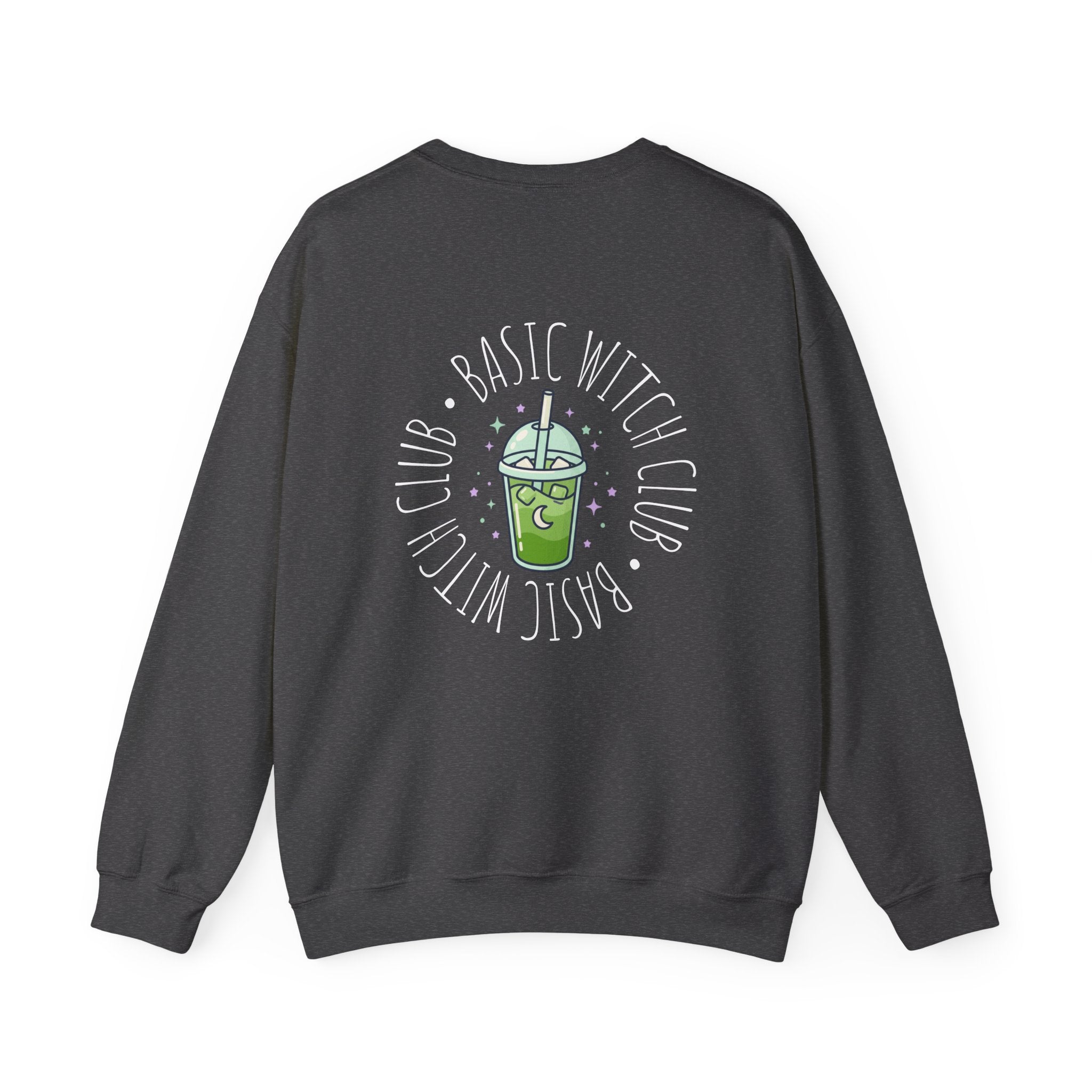 BASIC WITCH CLUB Matcha Emblem —  Crewneck Sweatshirt