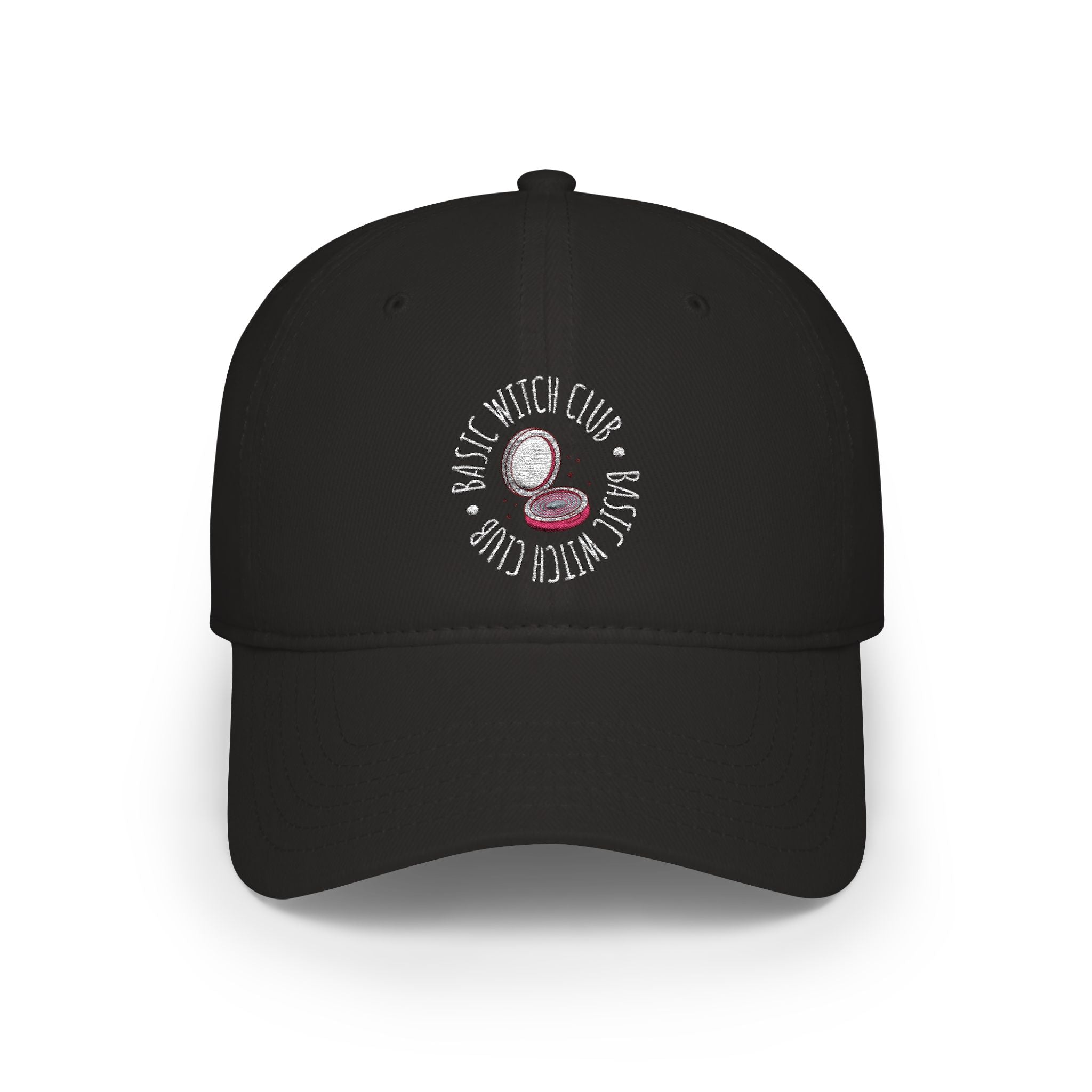 BASIC WITCH CLUB Compact Mirror Emblem — Low Profile Baseball Cap