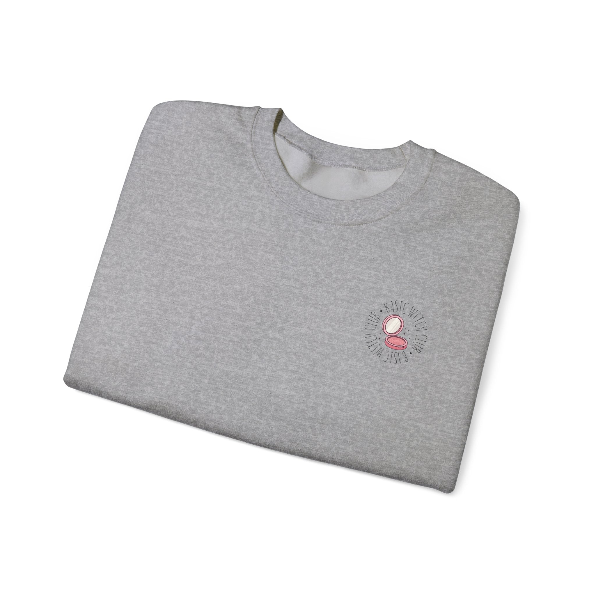 BASIC WITCH CLUB Compact Makeup Emblem — Crewneck Sweatshirt