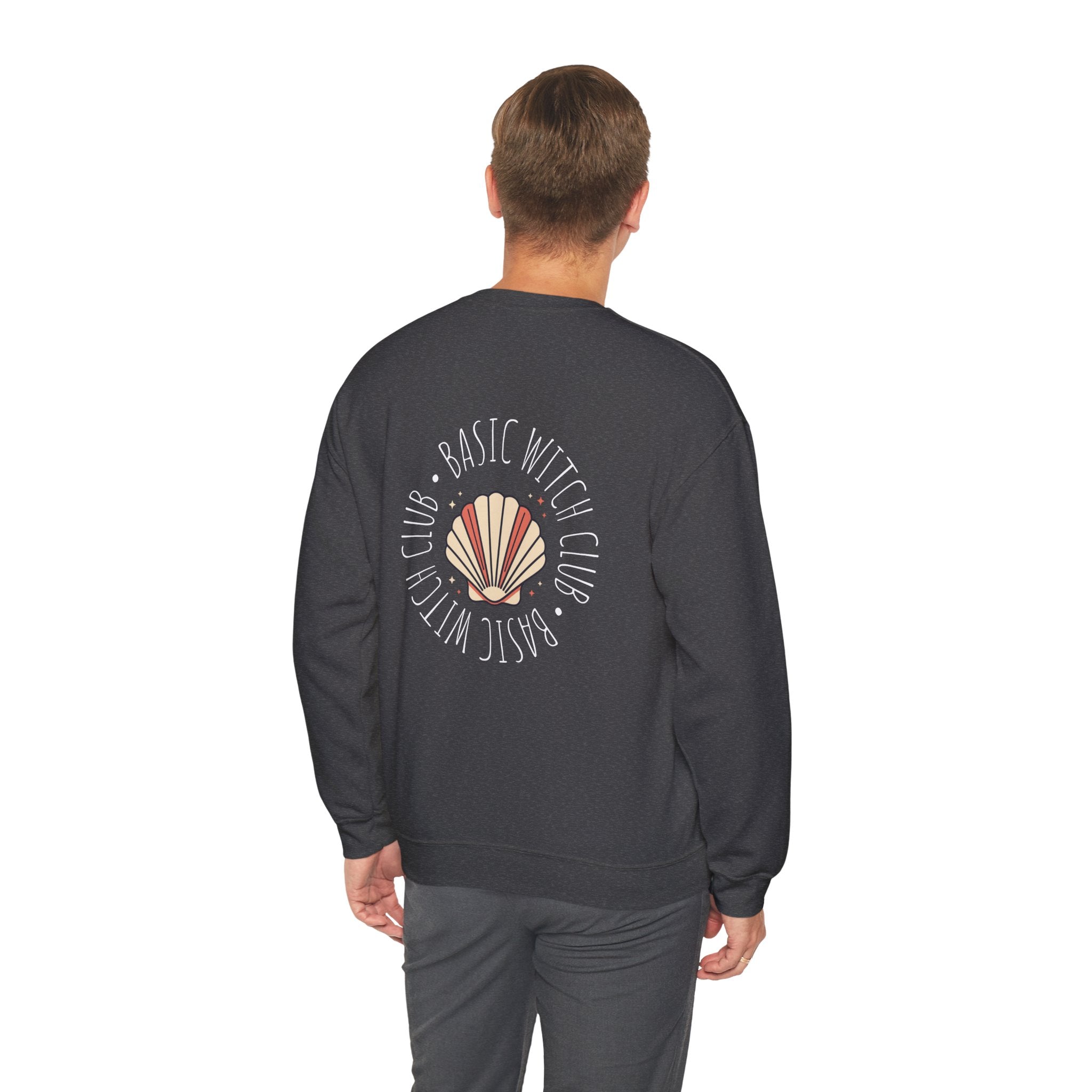 BASIC WITCH CLUB Sea Shell Emblem — Crewneck Sweatshirt