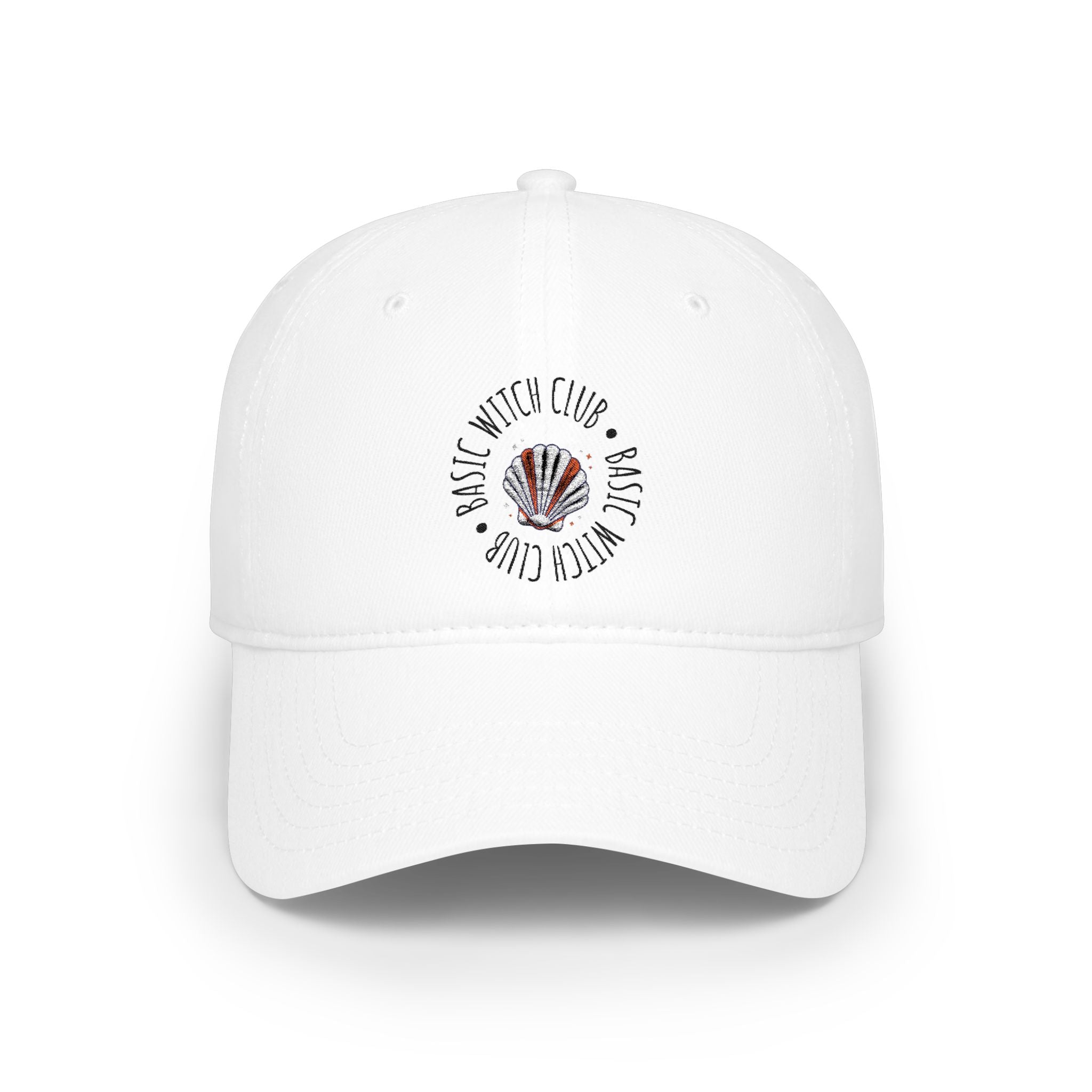 BASIC WITCH CLUB Sea Shell Emblem — Low Profile Baseball Cap