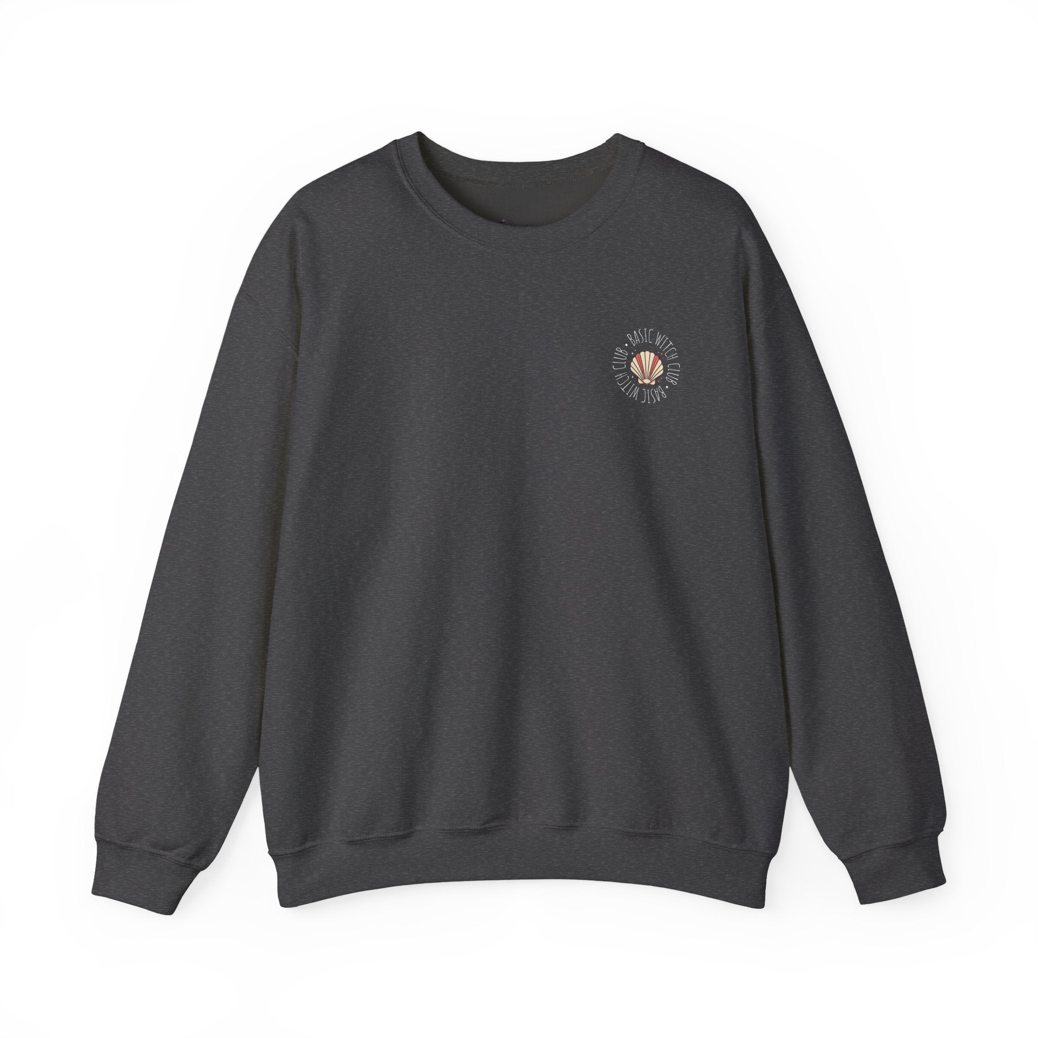 BASIC WITCH CLUB Sea Shell Emblem — Crewneck Sweatshirt
