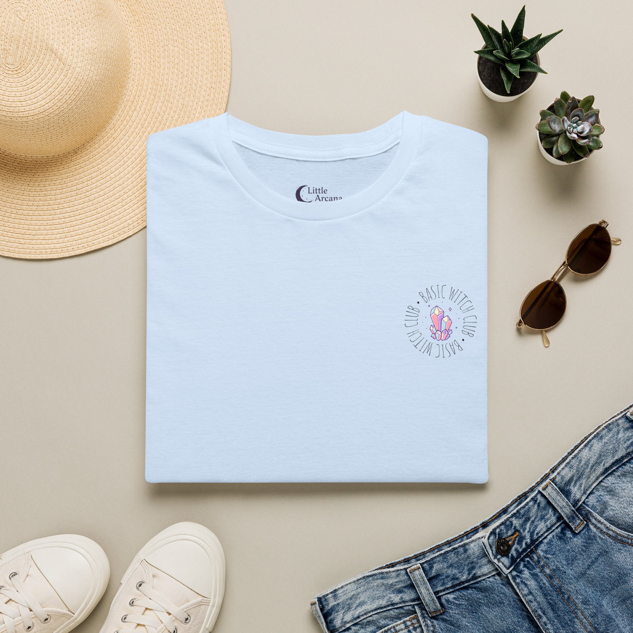 BASIC WITCH CLUB Crystal Cluster Emblem — Unisex T-Shirt