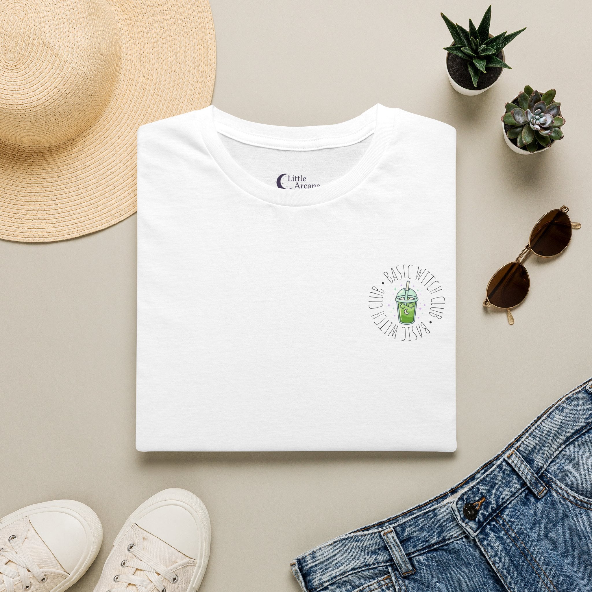 BASIC WITCH CLUB Matcha Emblem — Unisex T-Shirt