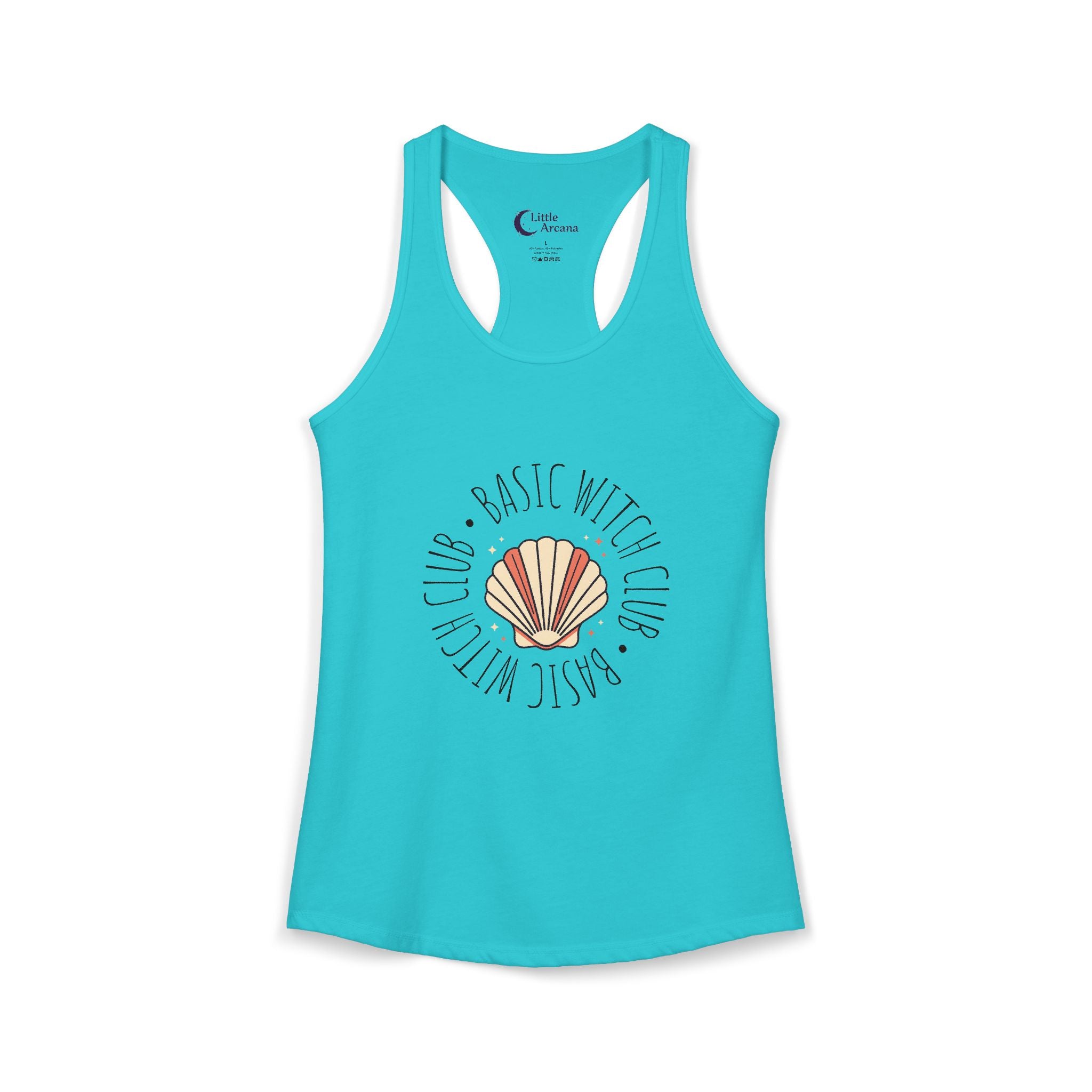 BASIC WITCH CLUB Sea Shell Emblem — Women's Racerback Tank