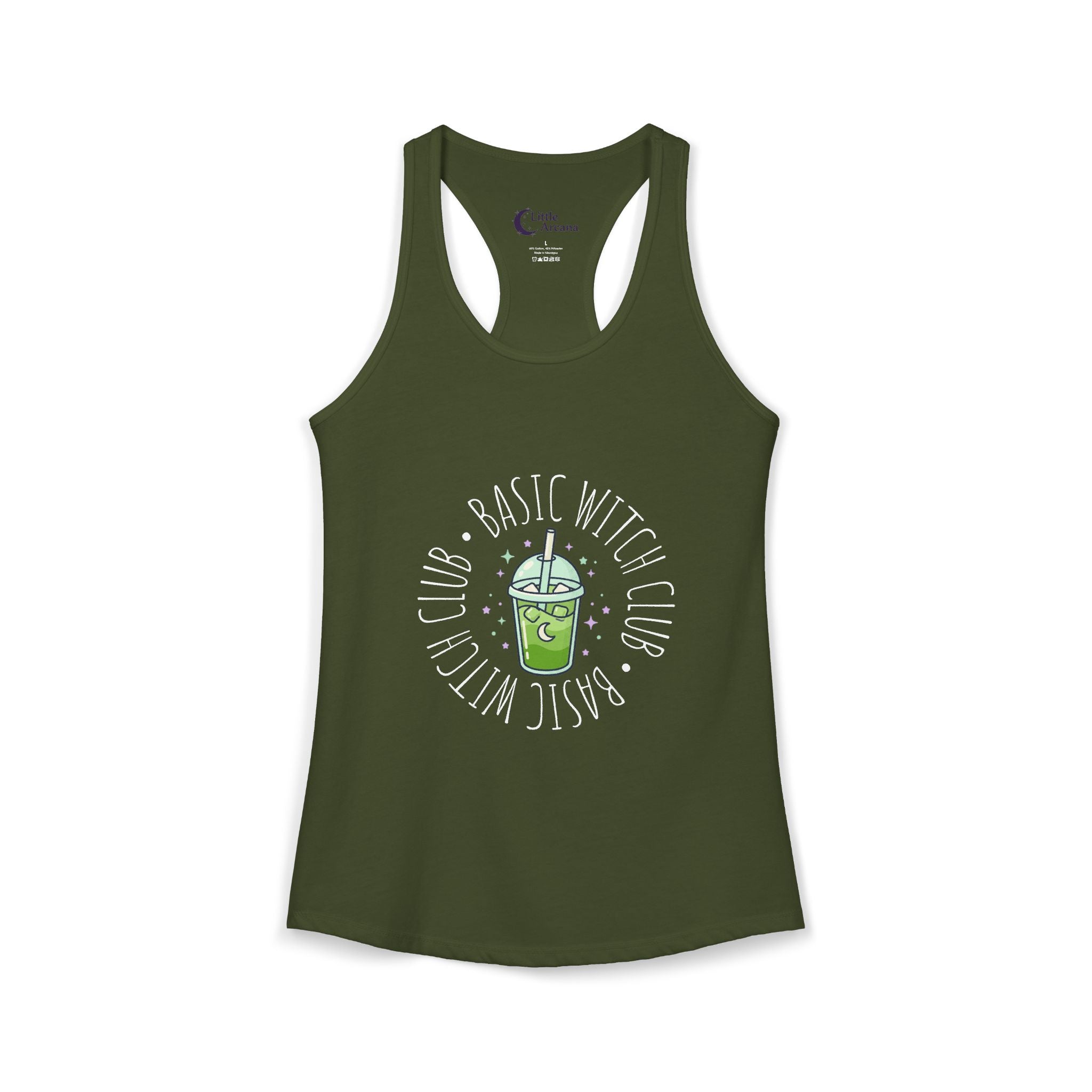 BASIC WITCH CLUB Matcha Emblem —  Women's Racerback Tank