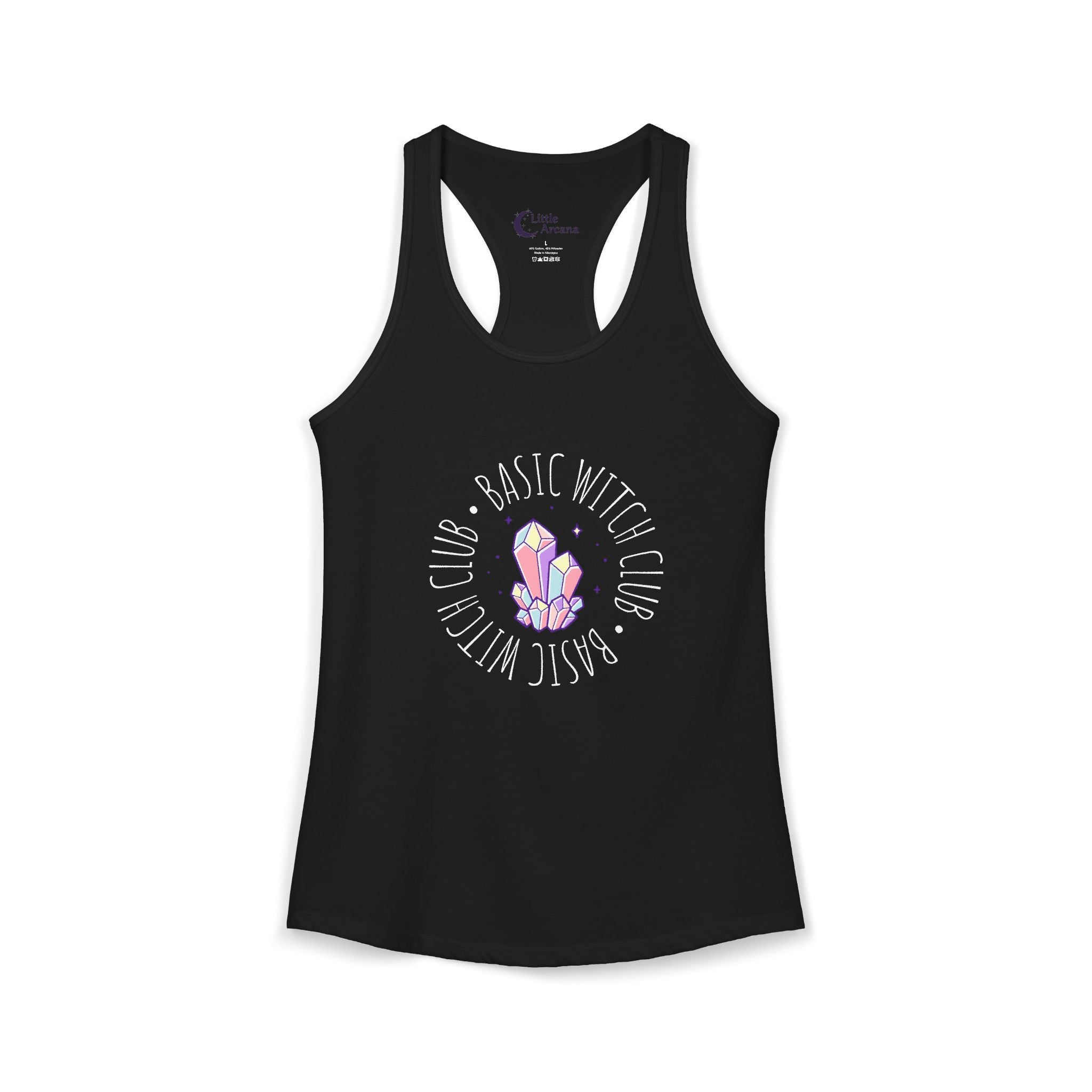 BASIC WITCH CLUB Crystal Emblem — Women's Racerback Tank