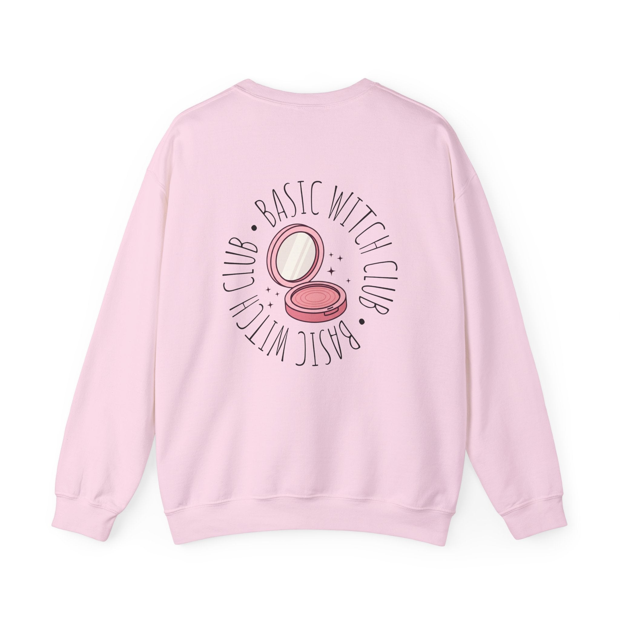 BASIC WITCH CLUB Compact Makeup Emblem — Crewneck Sweatshirt
