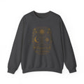 Aligned by the Cosmos Crewneck Sweatshirt — Celestial Moon & Sun Graphic