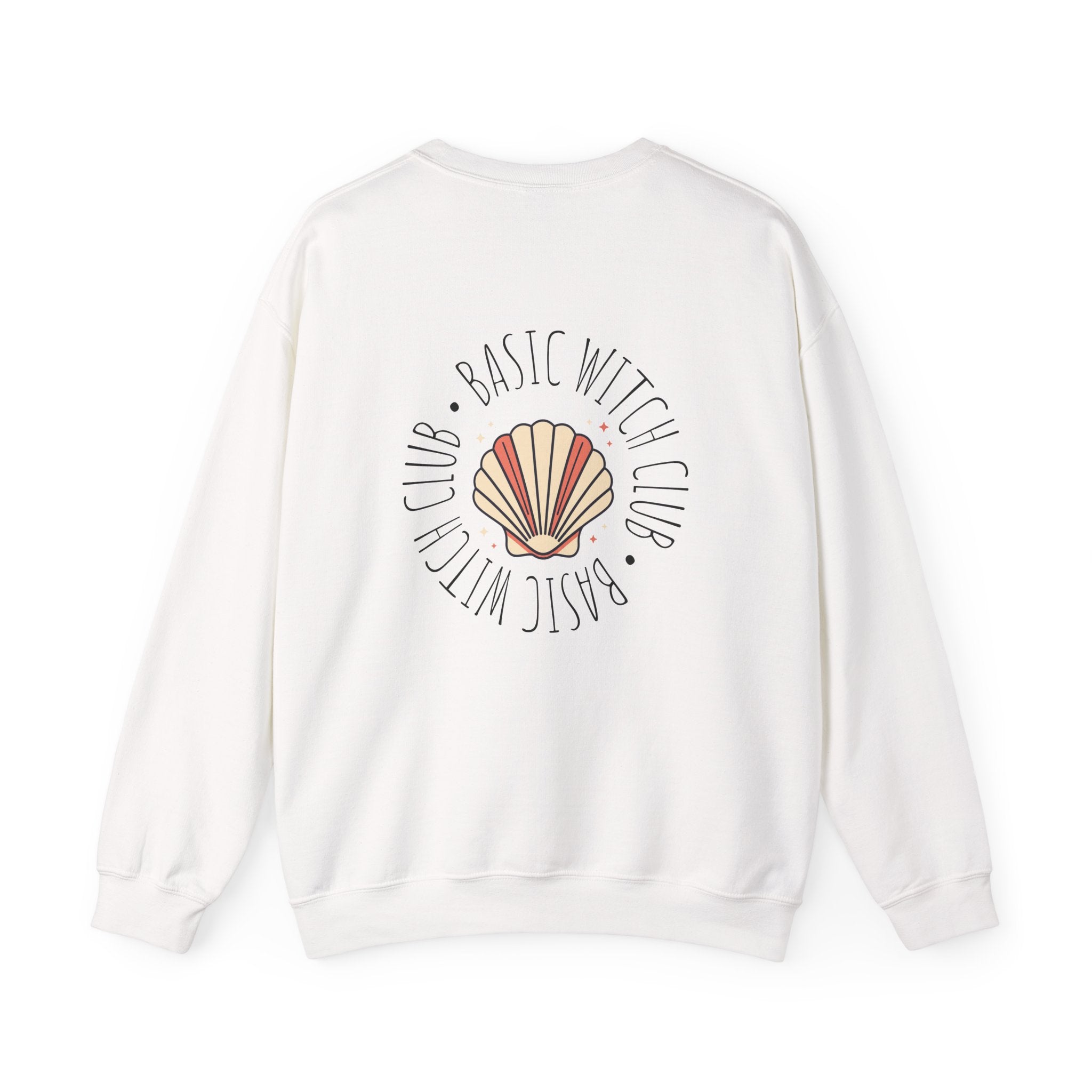 BASIC WITCH CLUB Sea Shell Emblem — Crewneck Sweatshirt