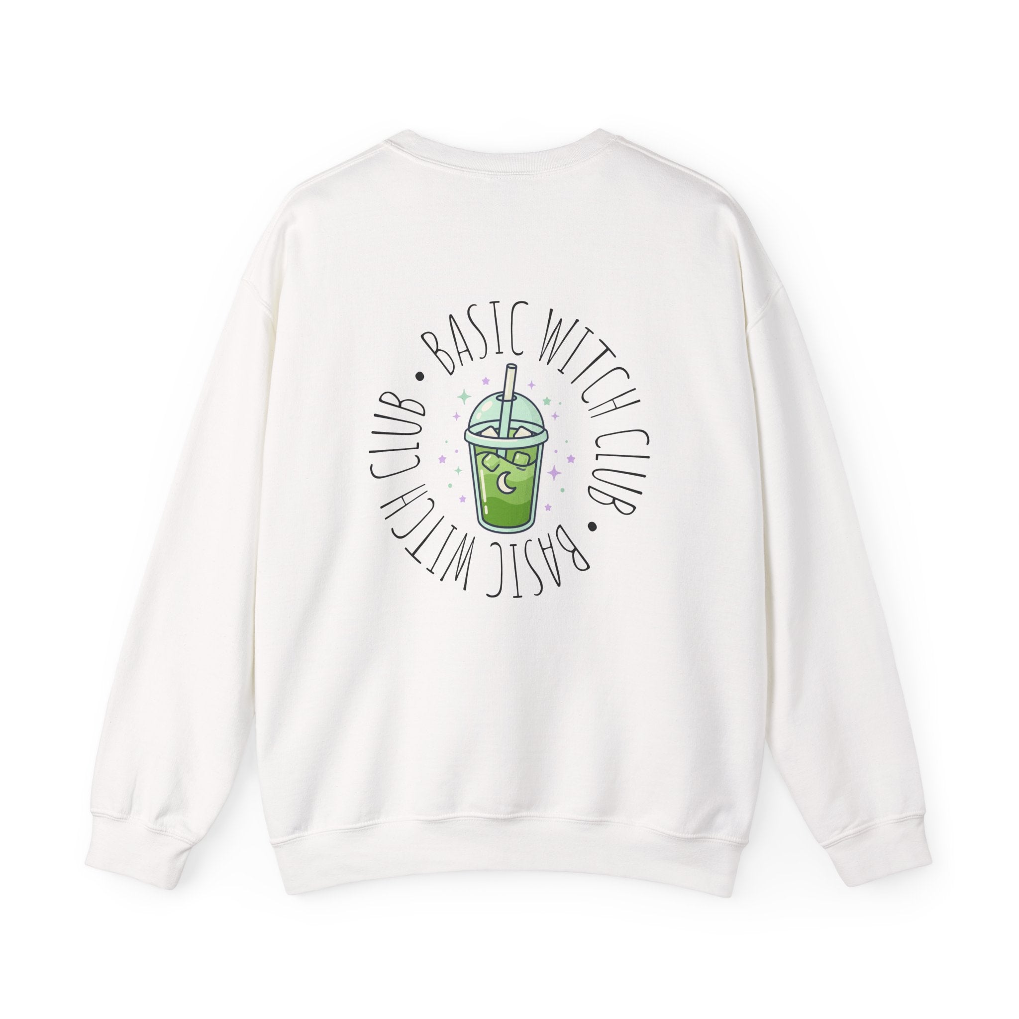BASIC WITCH CLUB Matcha Emblem —  Crewneck Sweatshirt