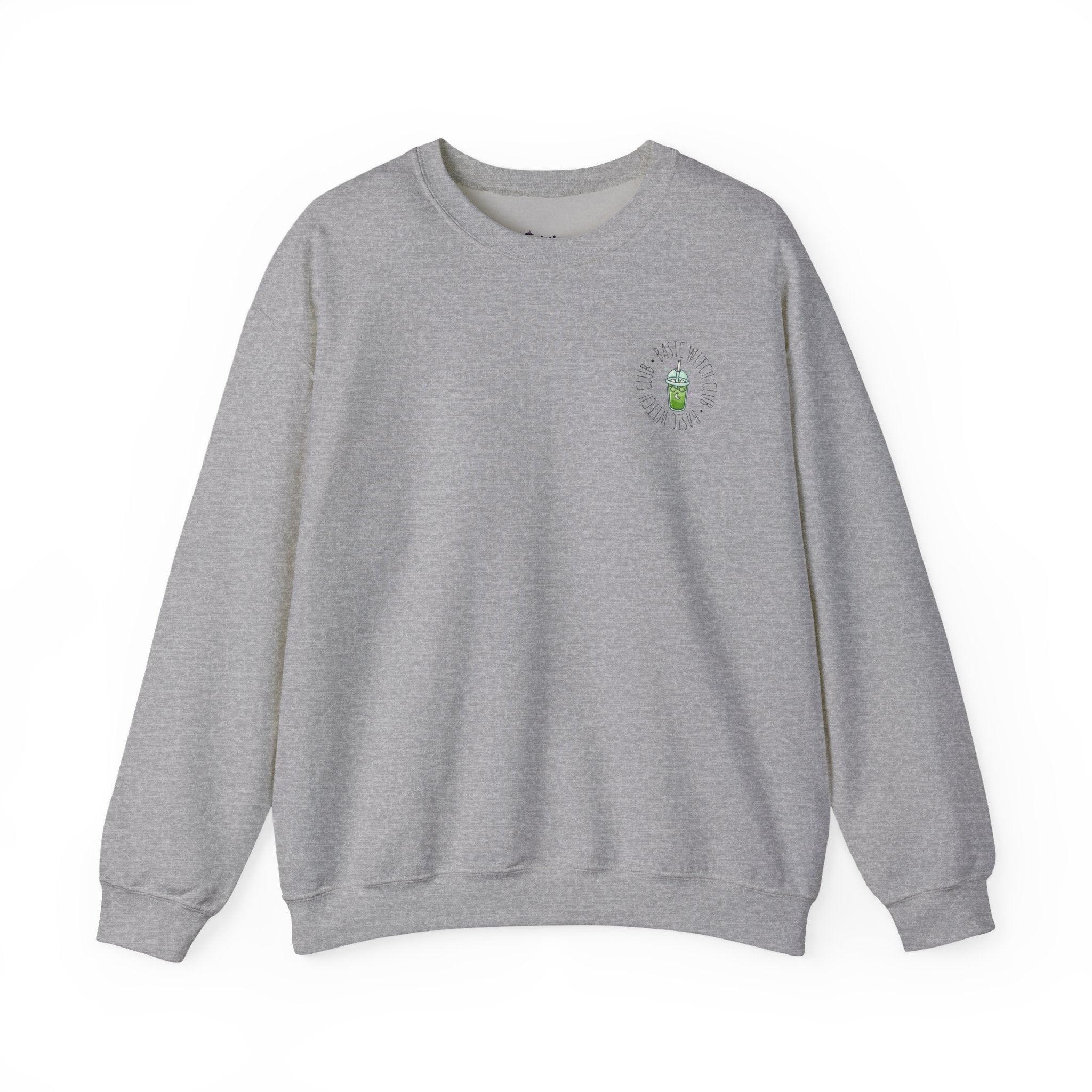 BASIC WITCH CLUB Matcha Emblem —  Crewneck Sweatshirt
