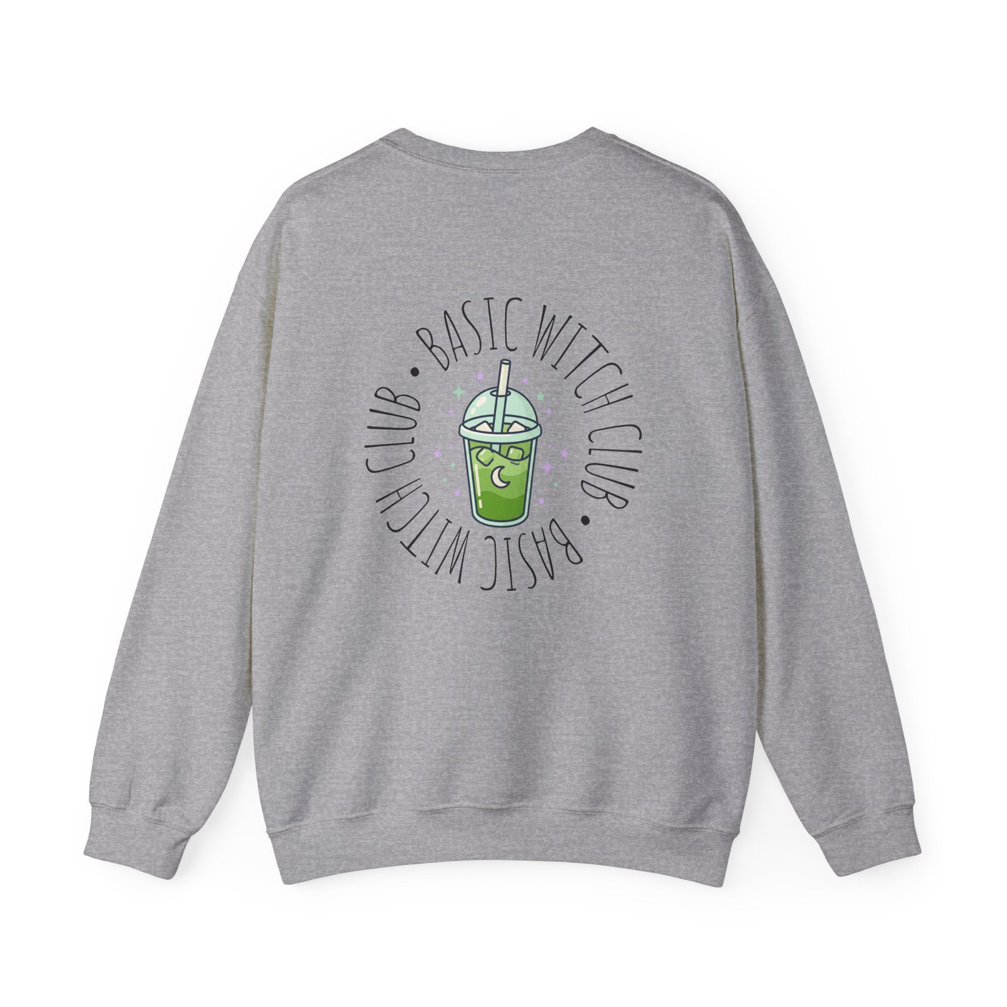 BASIC WITCH CLUB Matcha Emblem —  Crewneck Sweatshirt