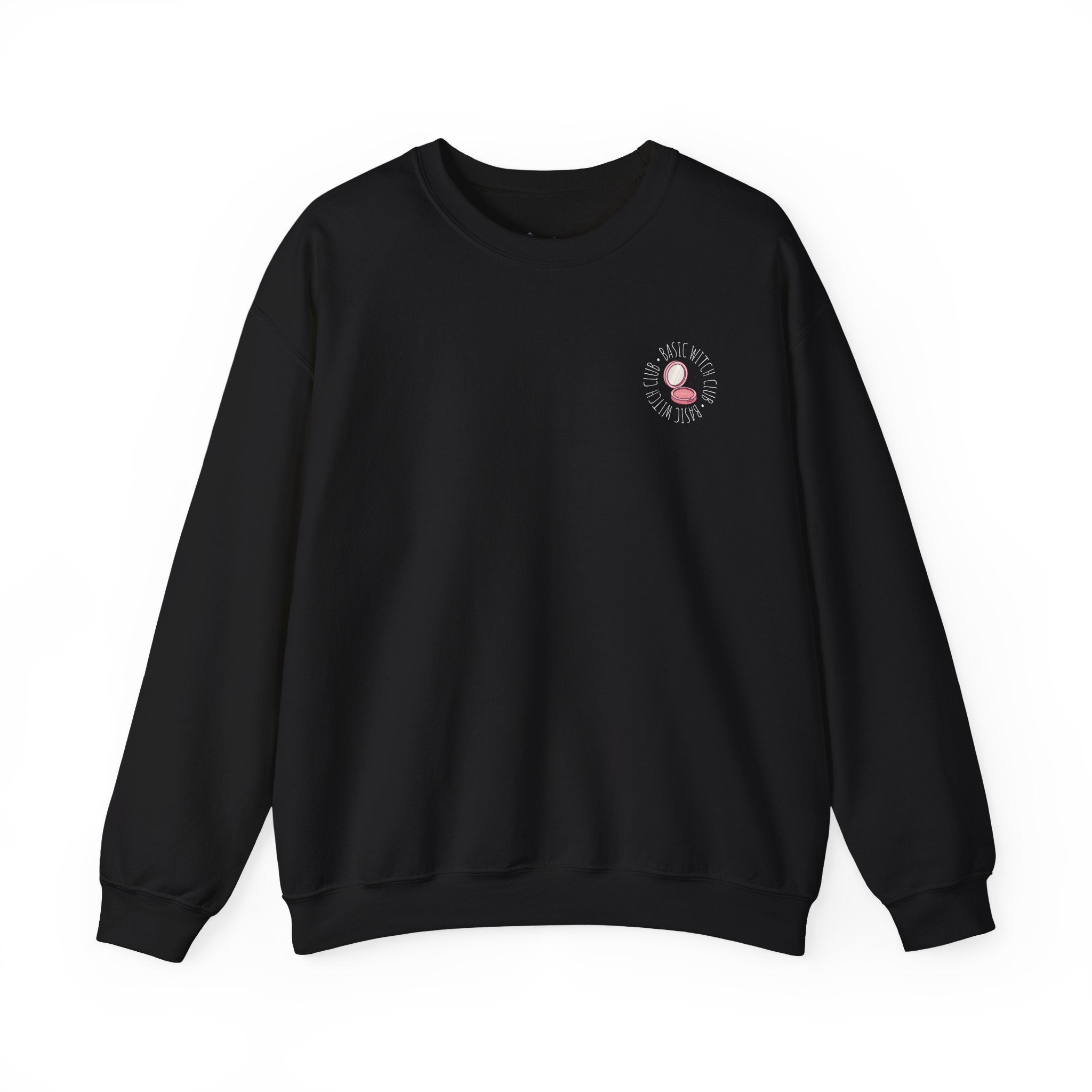 BASIC WITCH CLUB Compact Makeup Emblem — Crewneck Sweatshirt