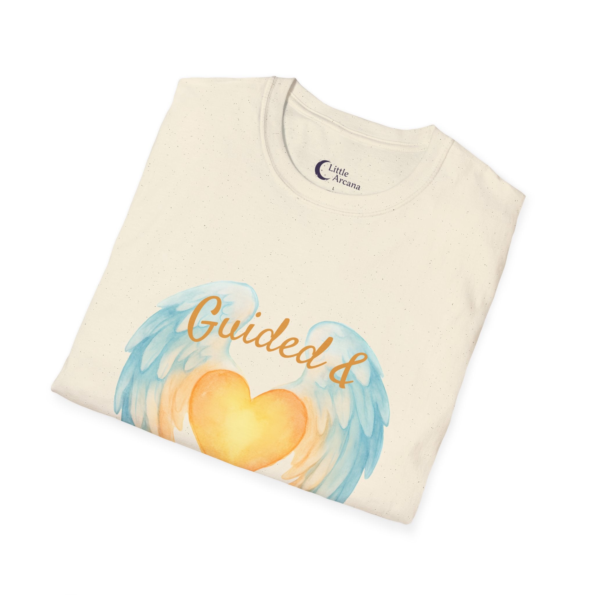 'Guided & Protected' Angel Wings Graphic — Unisex T-Shirt