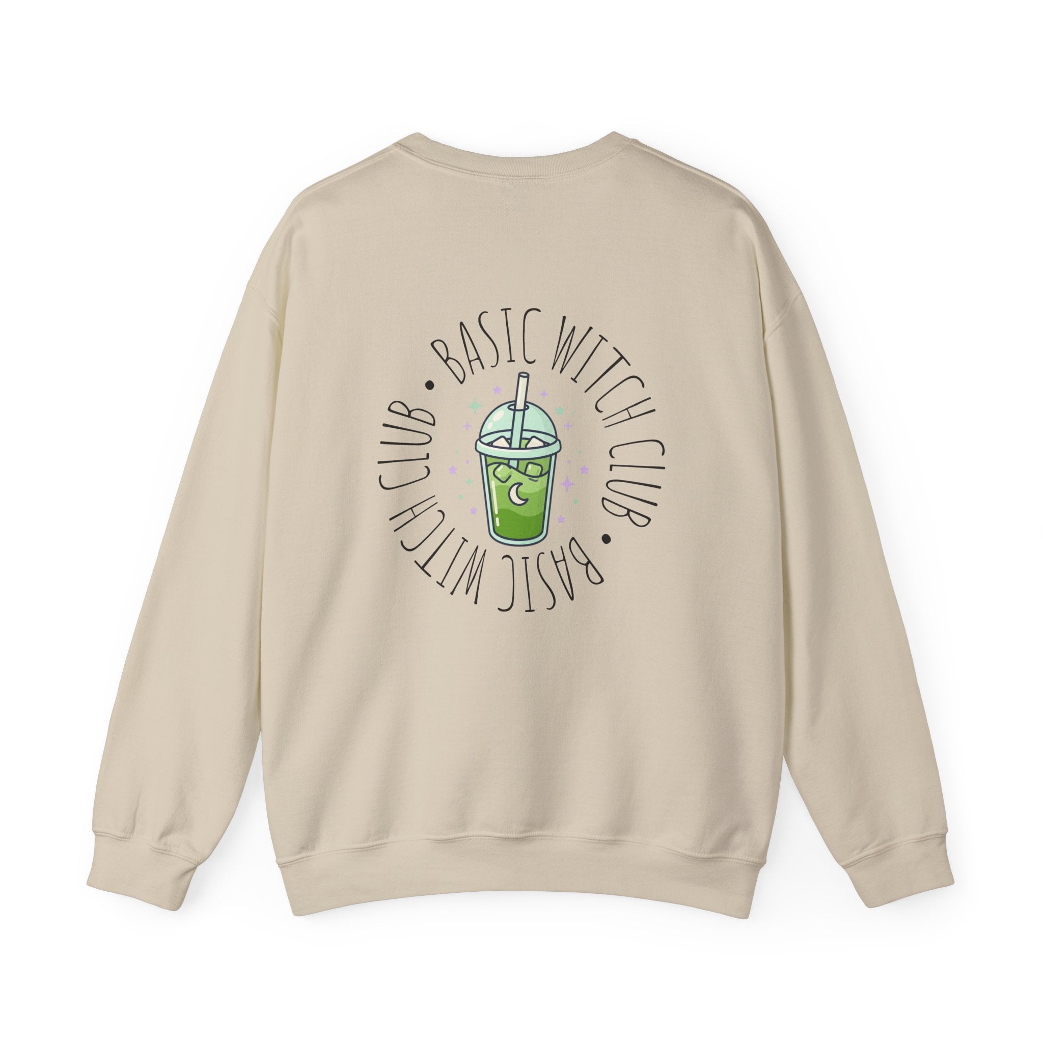 BASIC WITCH CLUB Matcha Emblem —  Crewneck Sweatshirt