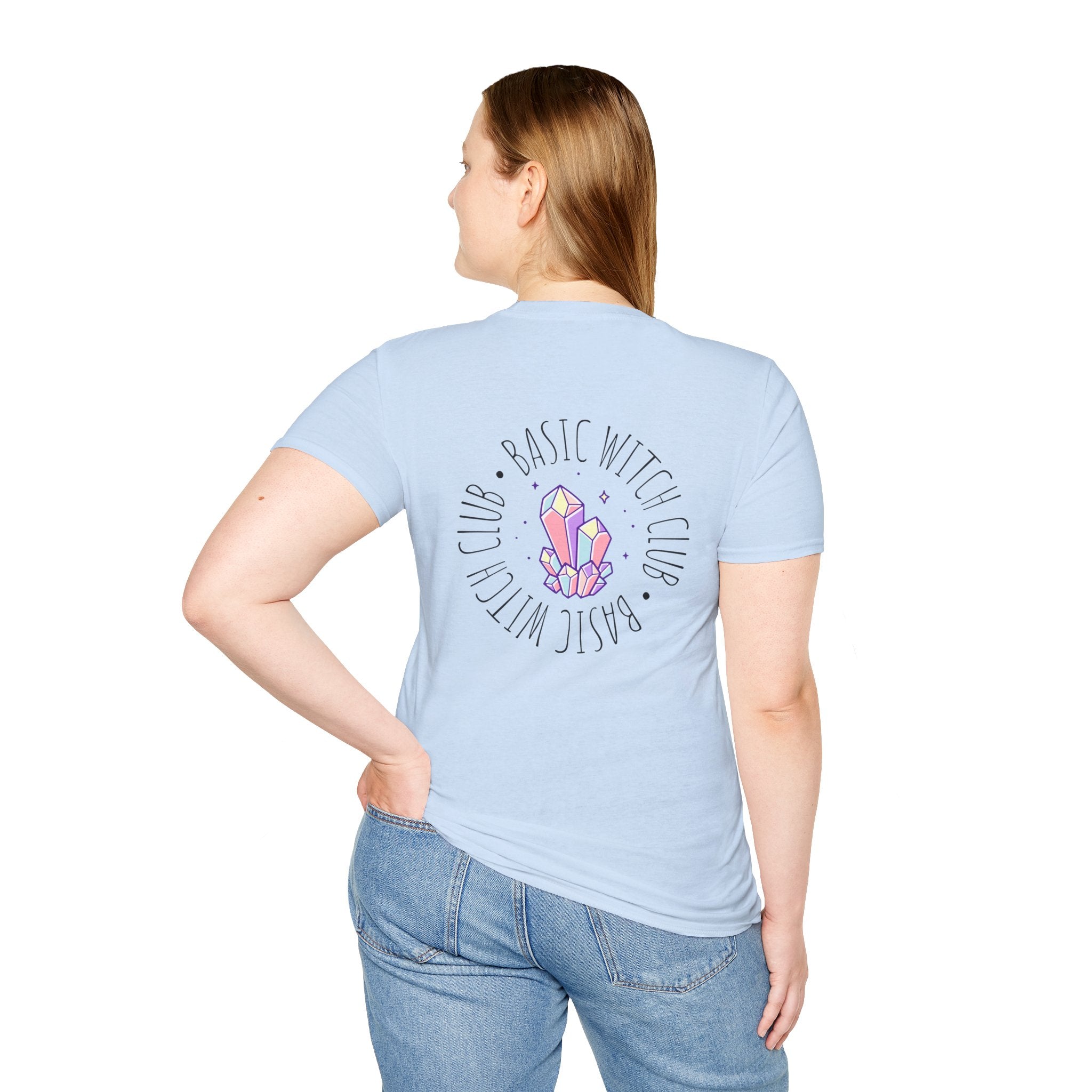 BASIC WITCH CLUB Crystal Cluster Emblem — Unisex T-Shirt