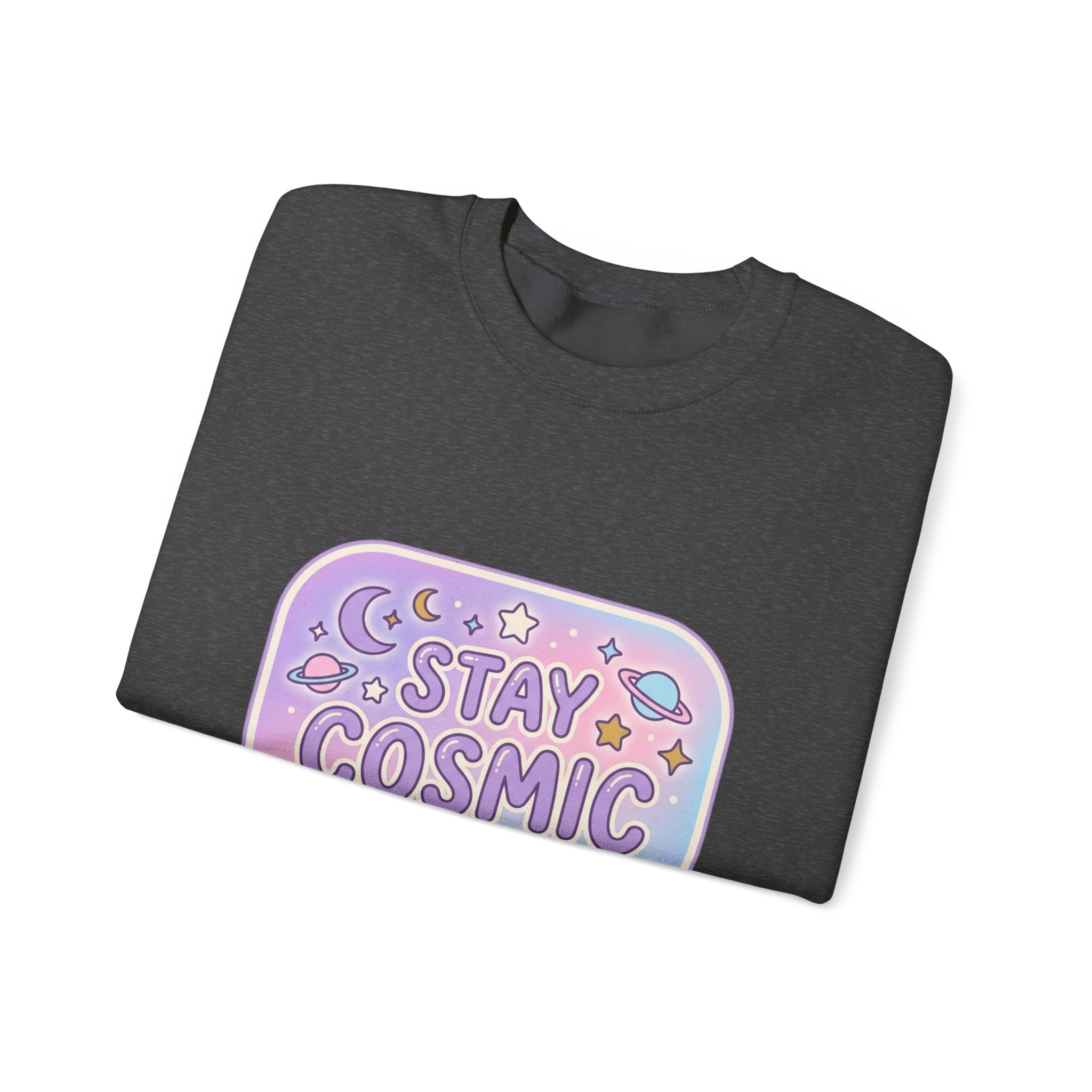 Stay Cosmic Babe Sweatshirt — Pastel Space Crewneck for Women & Teens