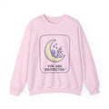 Crewneck Sweatshirt — "You Are Protected" Moon & Stars Comfort Pullover