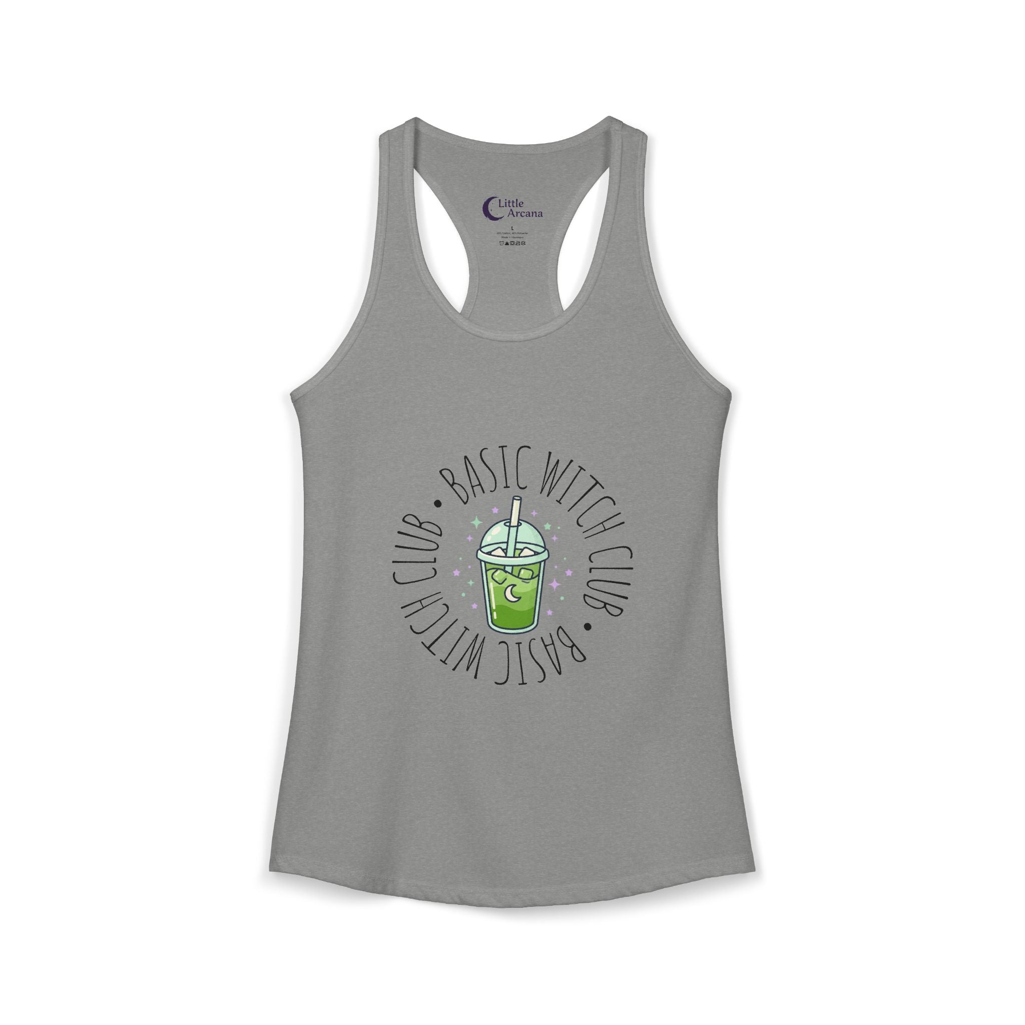 BASIC WITCH CLUB Matcha Emblem —  Women's Racerback Tank