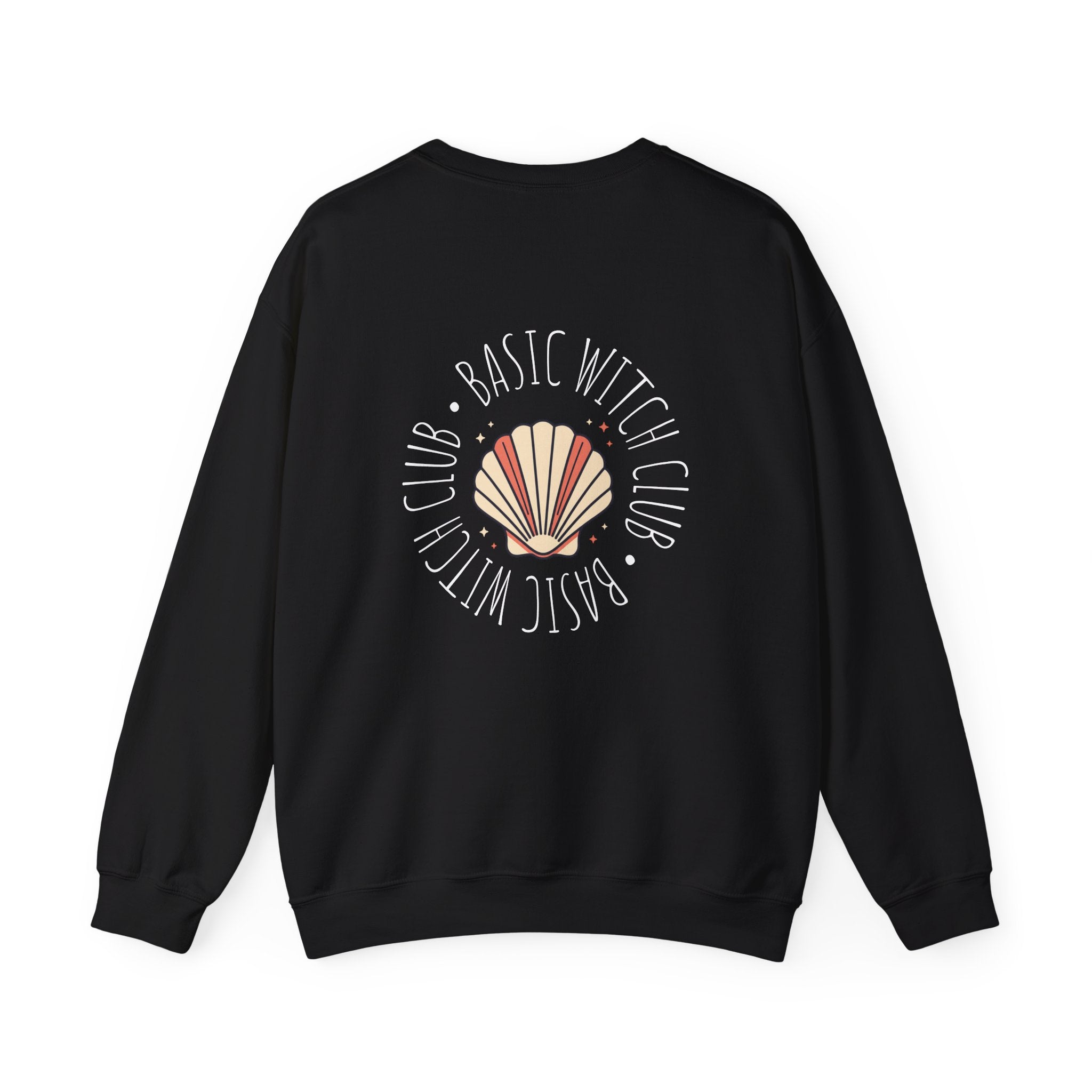 BASIC WITCH CLUB Sea Shell Emblem — Crewneck Sweatshirt