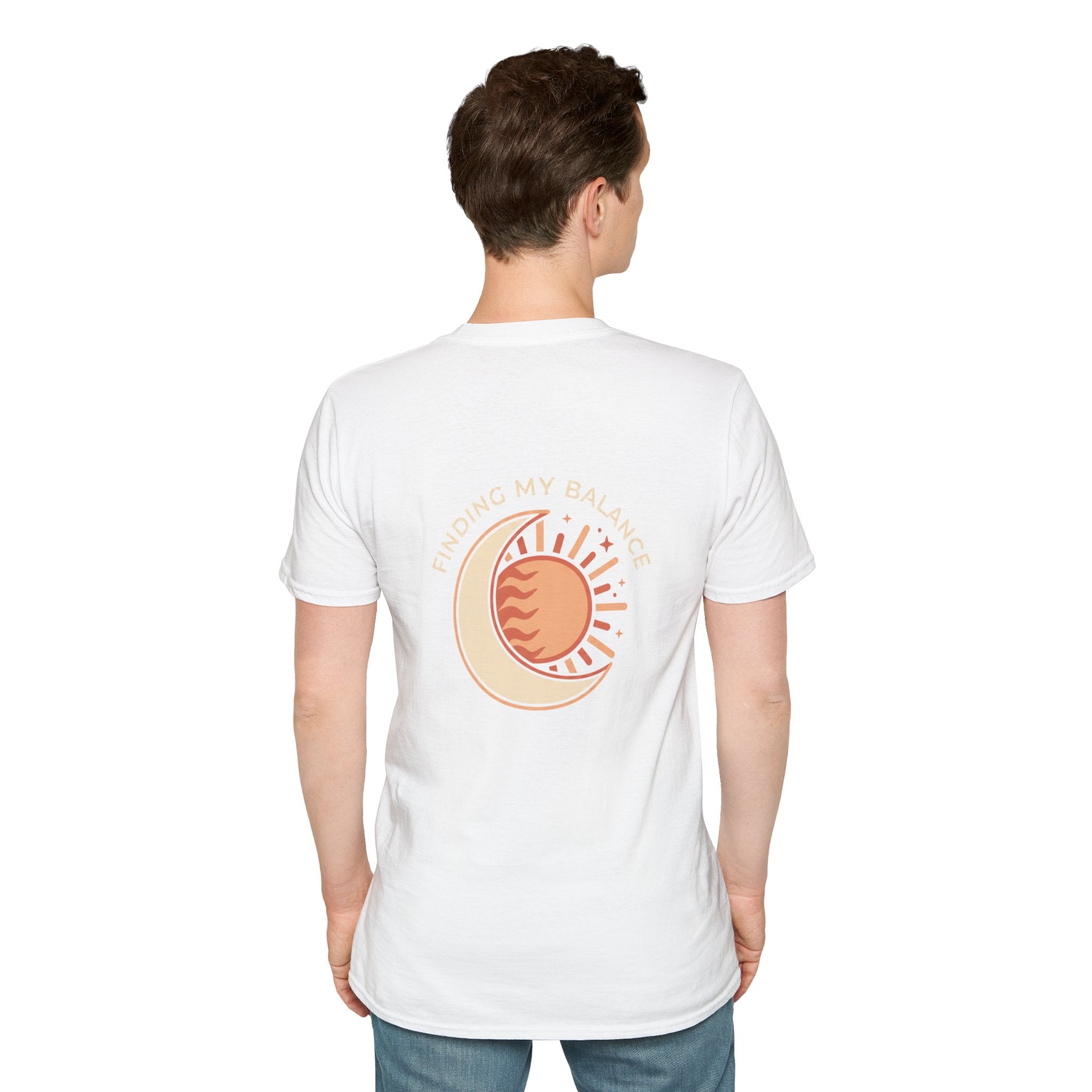 Sun & Moon Minimalist T-Shirt — "Finding my Balance"