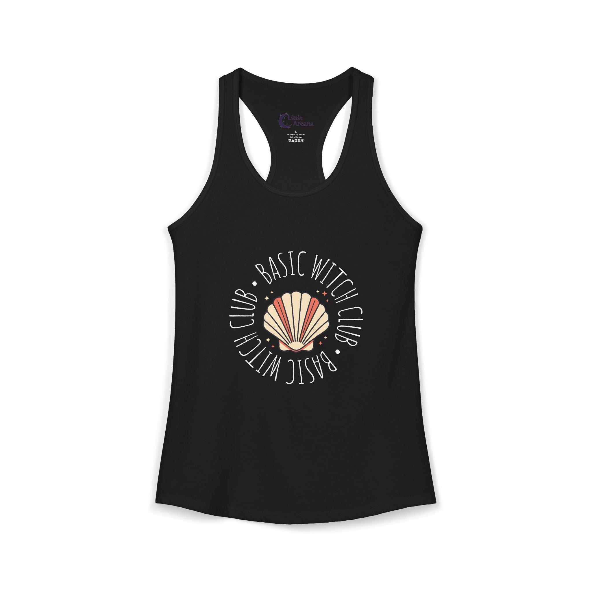 BASIC WITCH CLUB Sea Shell Emblem — Women's Racerback Tank