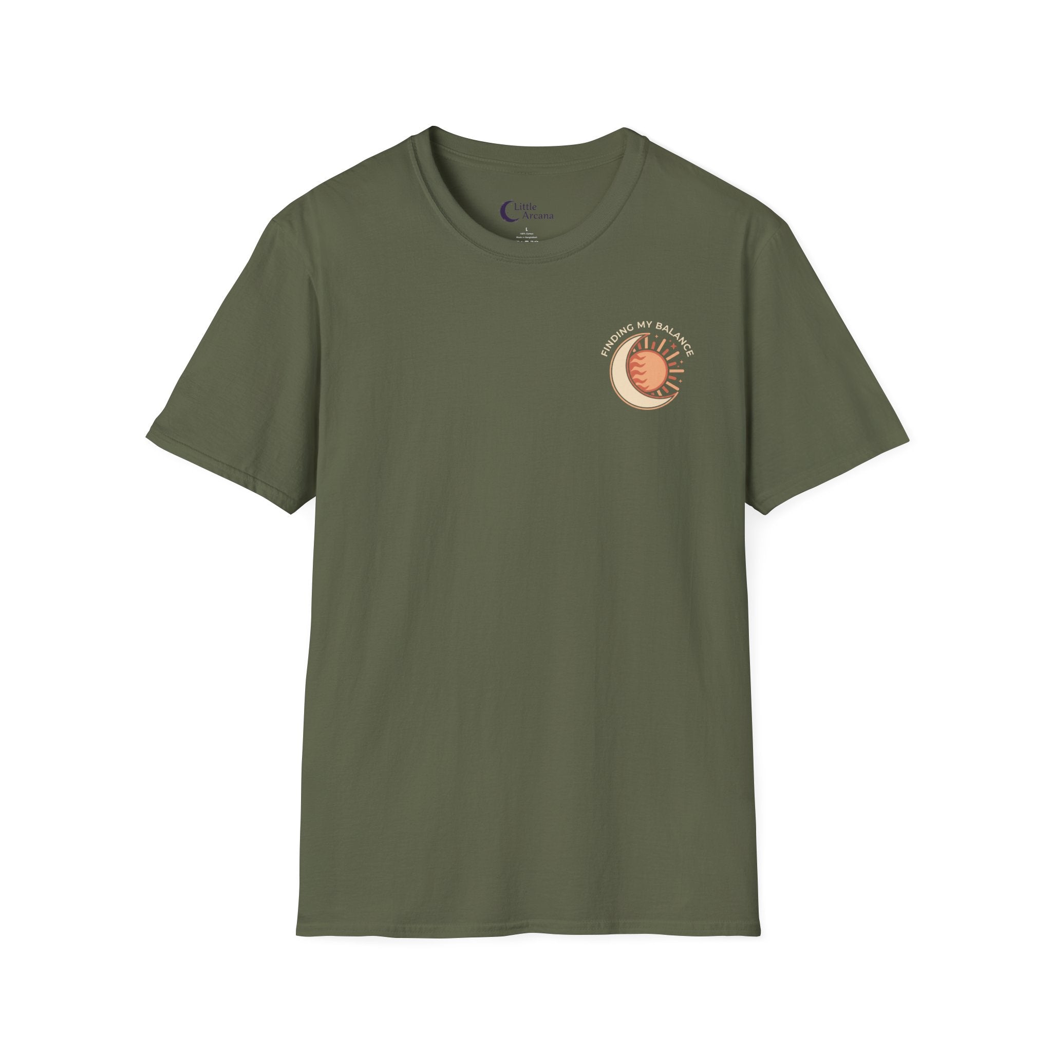Sun & Moon Minimalist T-Shirt — "Finding my Balance"