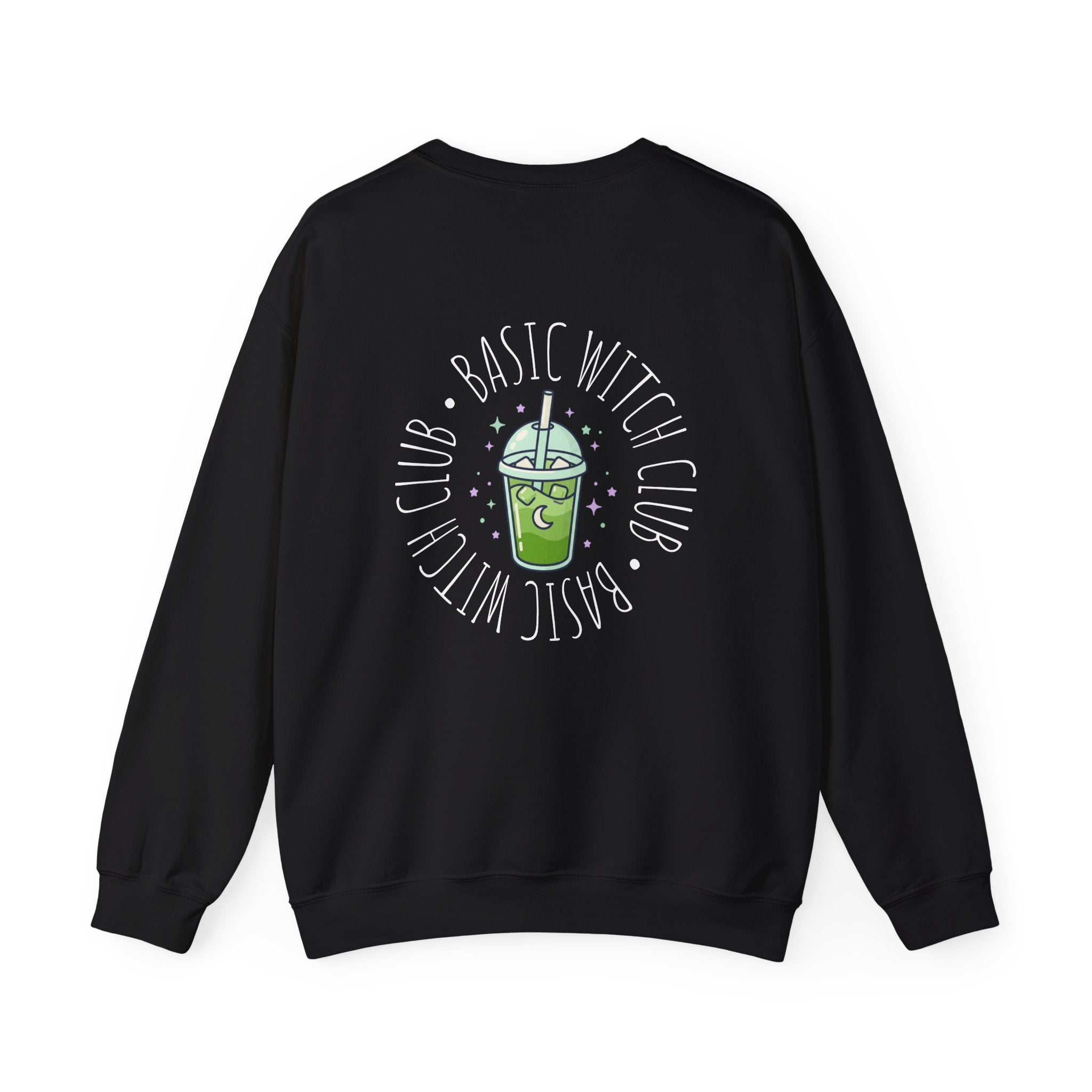 BASIC WITCH CLUB Matcha Emblem —  Crewneck Sweatshirt