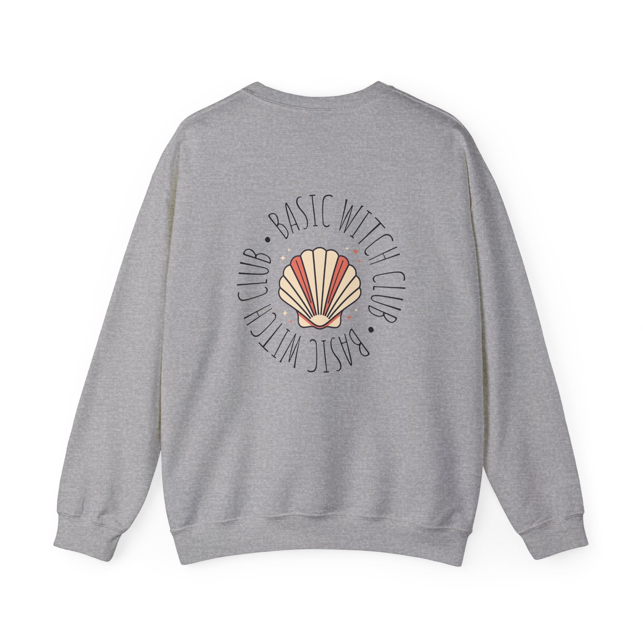 BASIC WITCH CLUB Sea Shell Emblem — Crewneck Sweatshirt