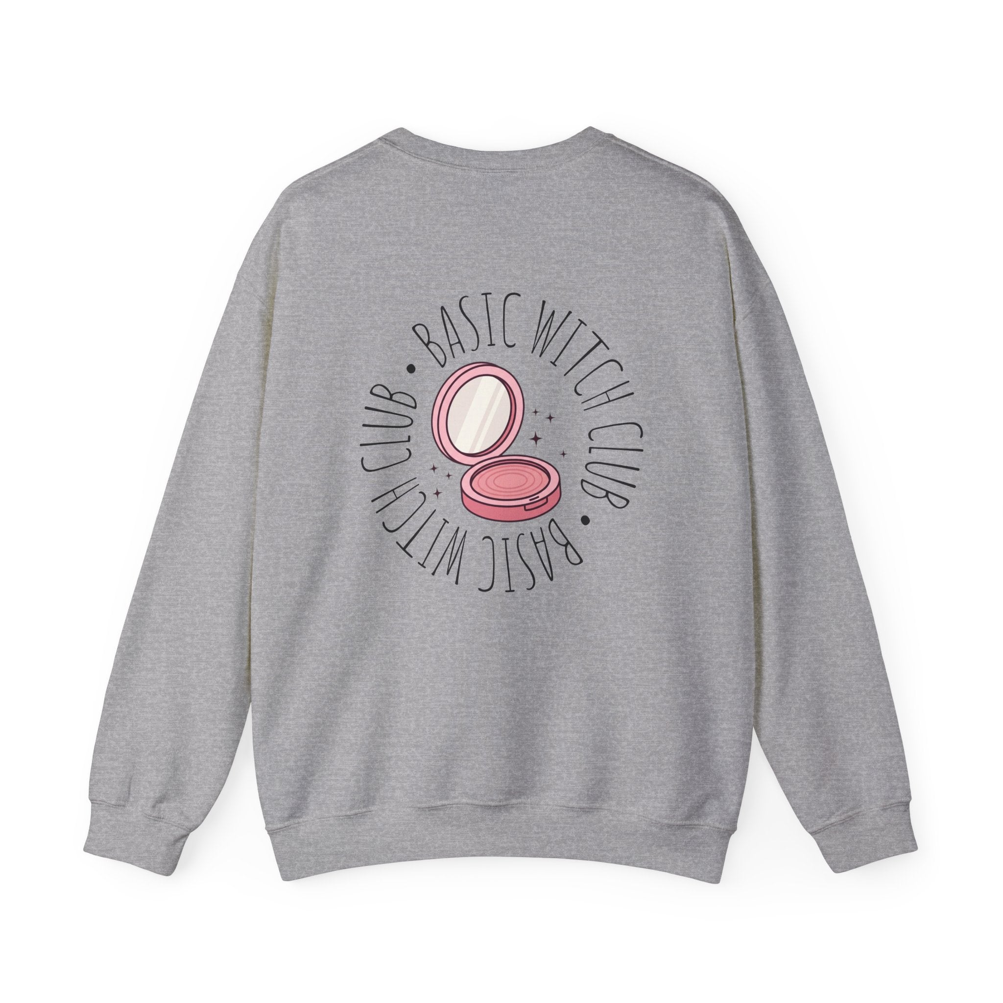 BASIC WITCH CLUB Compact Makeup Emblem — Crewneck Sweatshirt