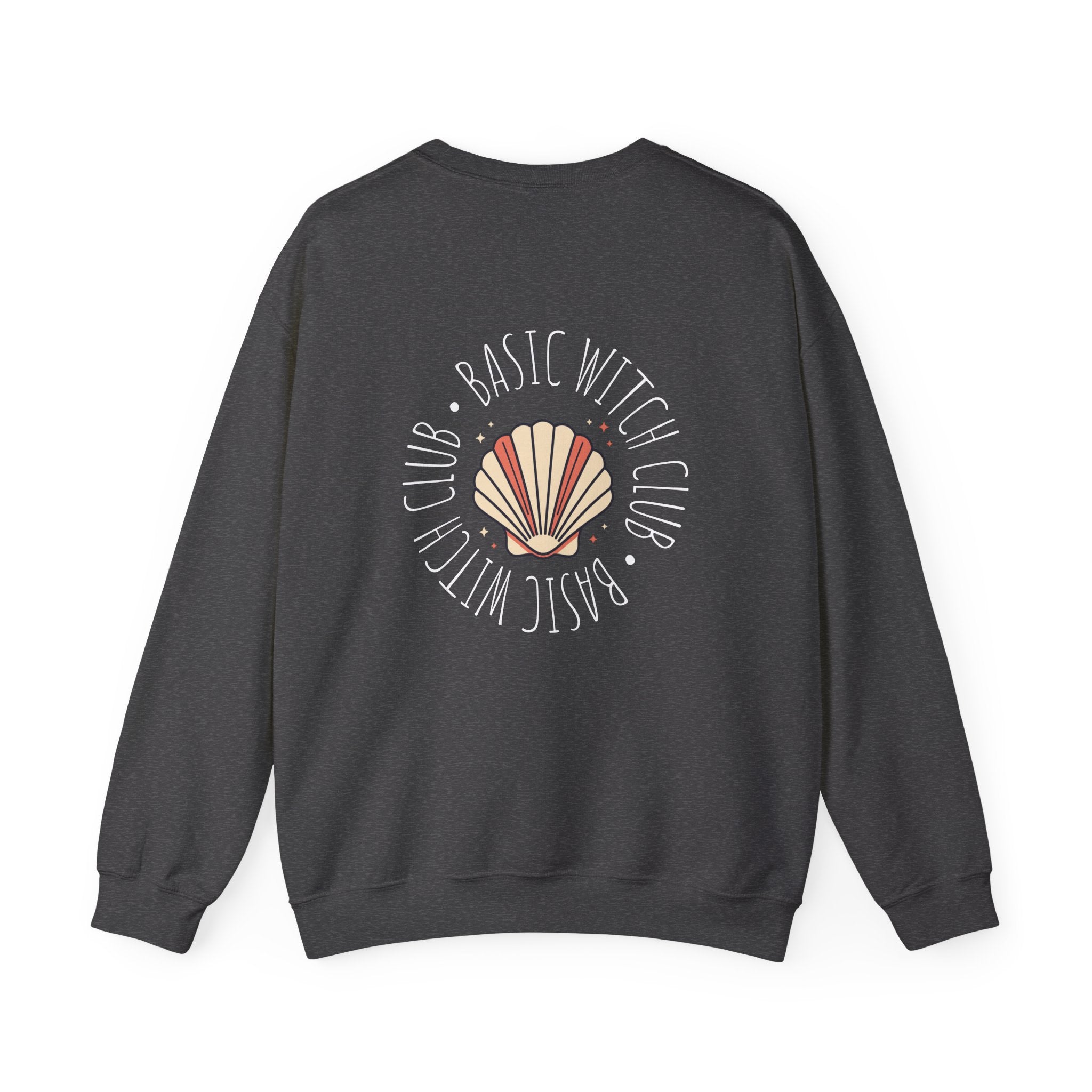 BASIC WITCH CLUB Sea Shell Emblem — Crewneck Sweatshirt