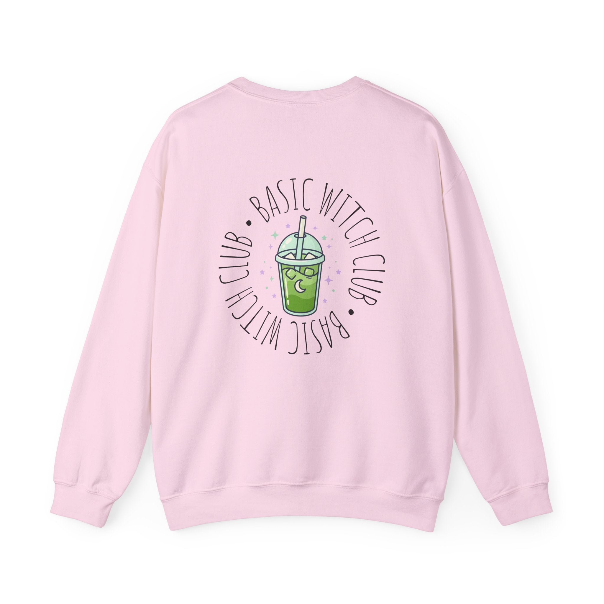 BASIC WITCH CLUB Matcha Emblem —  Crewneck Sweatshirt